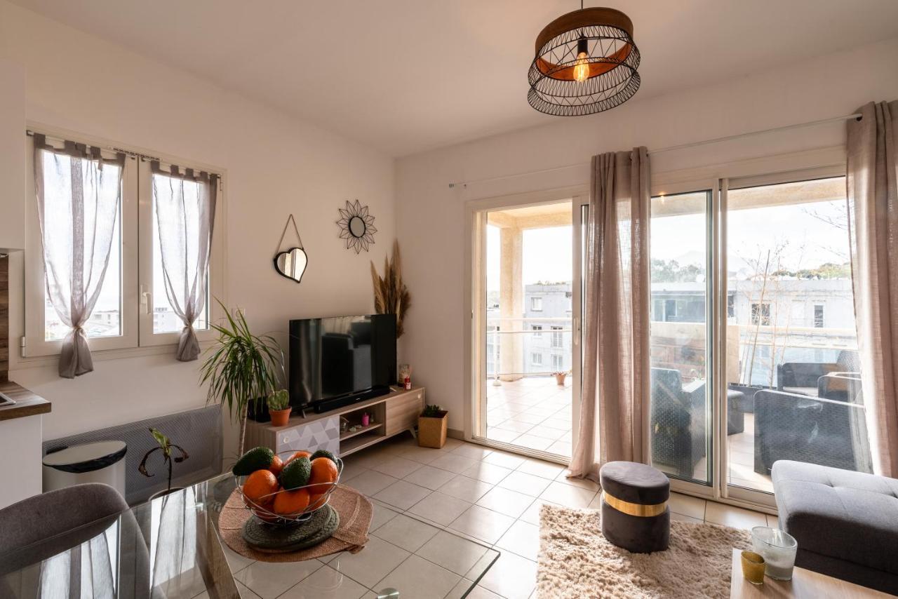 U Nidu - A Ajaccio, Magnifique Appartement 4 Couchages Vue Mer 阿雅克肖 外观 照片