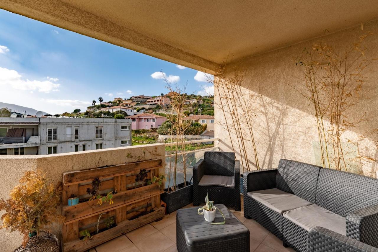 U Nidu - A Ajaccio, Magnifique Appartement 4 Couchages Vue Mer 阿雅克肖 外观 照片
